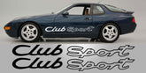Porsche Club Sport Side Decals